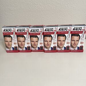 Just For Men Easy Comb-In Color A-50 Darkest Brown Lot of 6 NEW